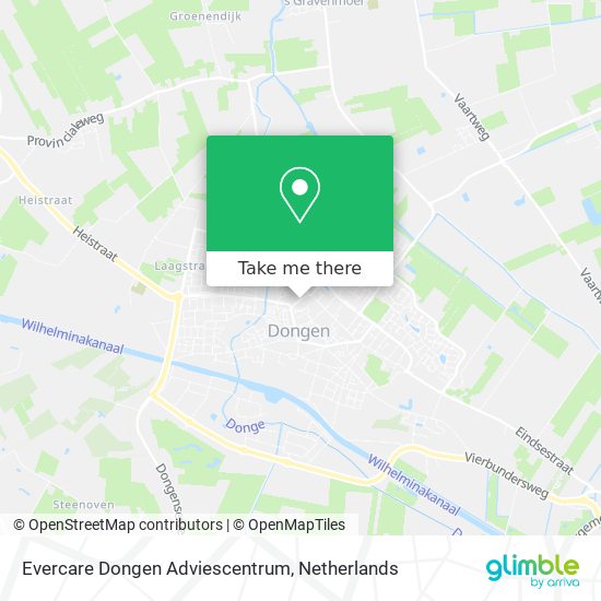 Evercare Dongen Adviescentrum Karte