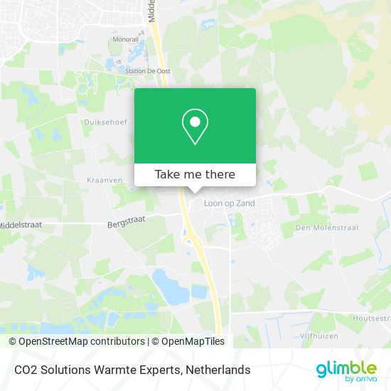 CO2 Solutions Warmte Experts map