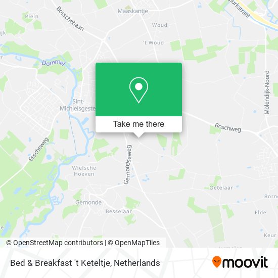 Bed & Breakfast 't Keteltje map