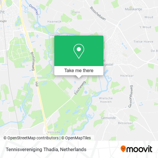 Tennisvereniging Thadia map