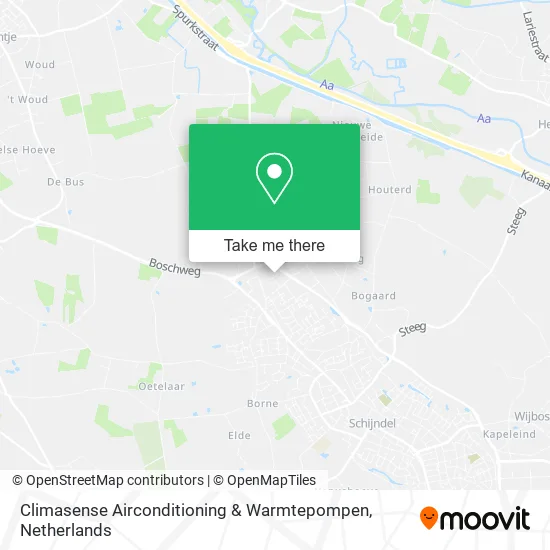 Climasense Airconditioning & Warmtepompen map