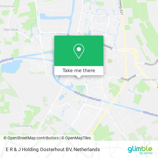 E R & J Holding Oosterhout BV map