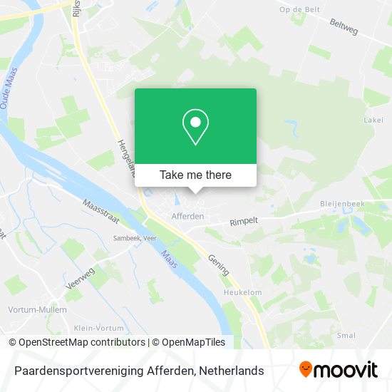 Paardensportvereniging Afferden map