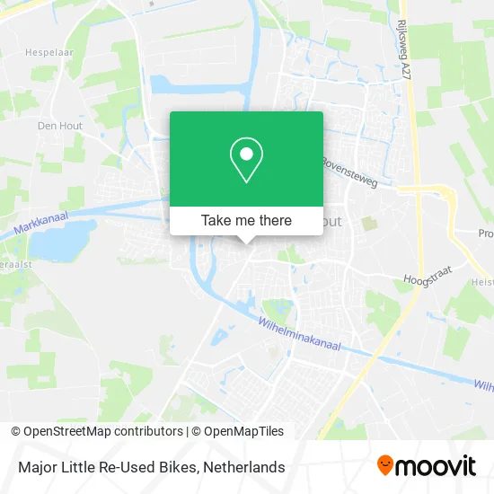 Major Little Re-Used Bikes map