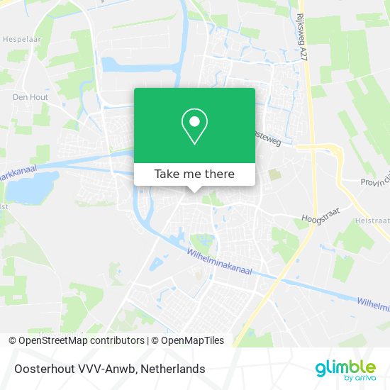 Oosterhout VVV-Anwb map