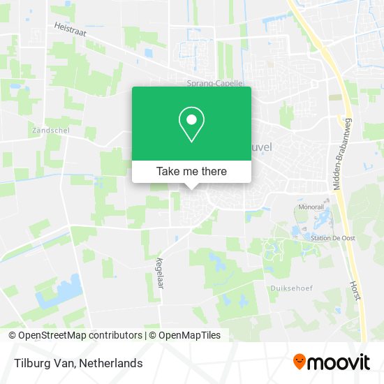 Tilburg Van map