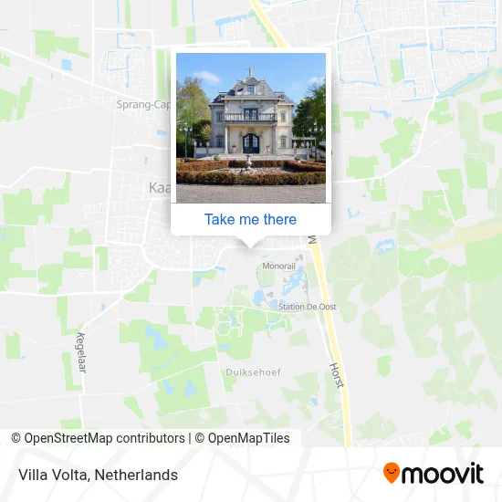 Villa Volta map