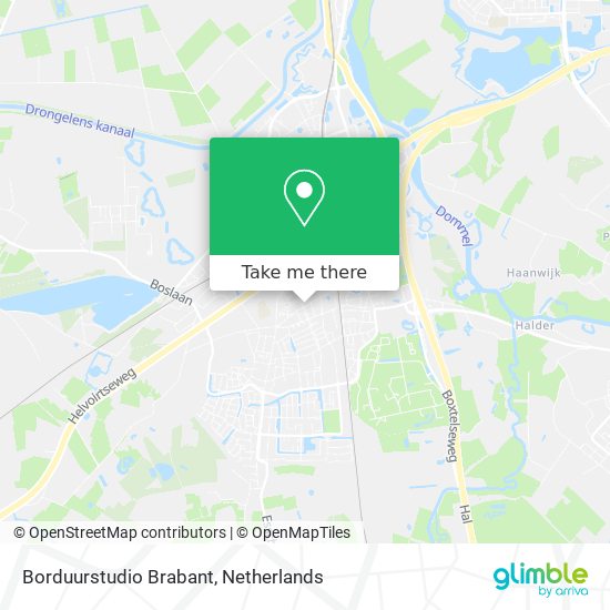 Borduurstudio Brabant map