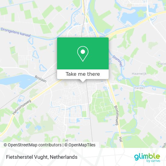 Fietsherstel Vught map