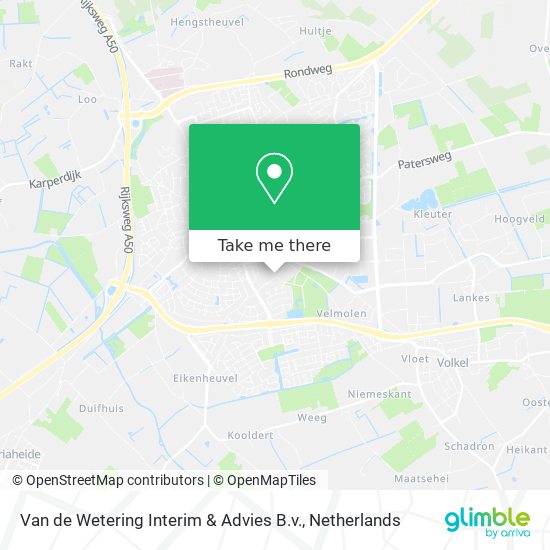 Van de Wetering Interim & Advies B.v. Karte