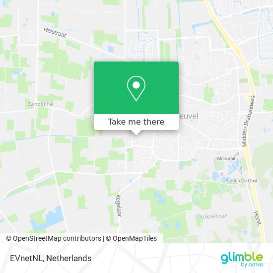 EVnetNL map