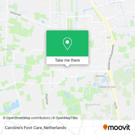 Caroline's Foot Care map