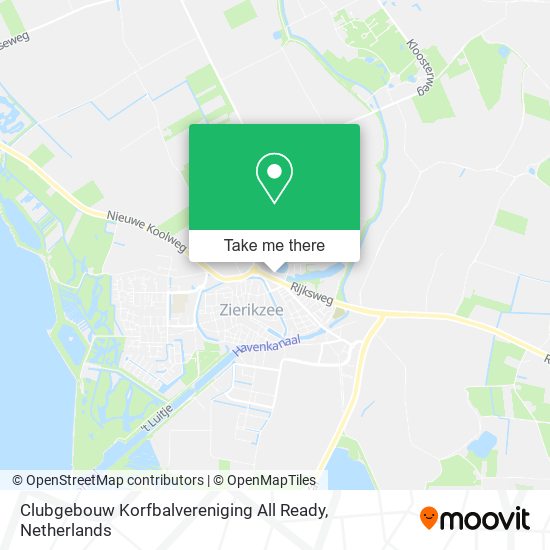 Clubgebouw Korfbalvereniging All Ready map