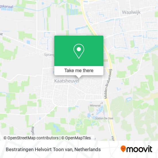 Bestratingen Helvoirt Toon van map