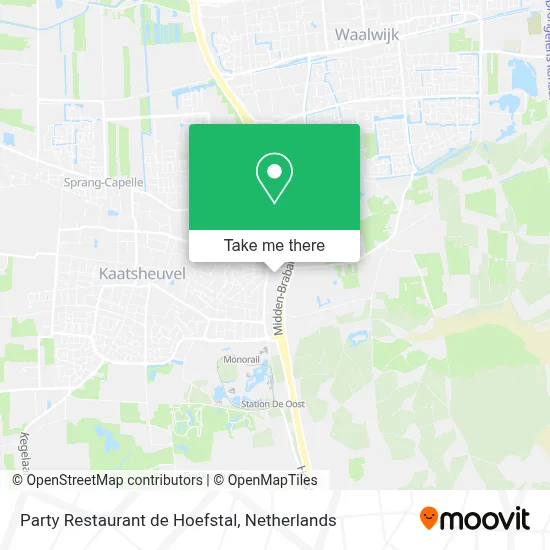 Party Restaurant de Hoefstal map