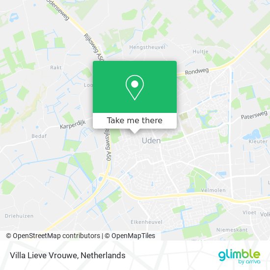 Villa Lieve Vrouwe map