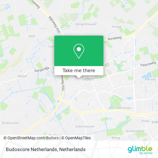 Budoscore Netherlands map