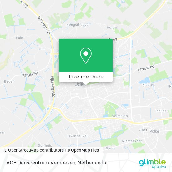 VOF Danscentrum Verhoeven map