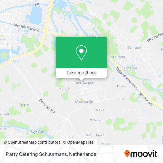 Party Catering Schuurmans map