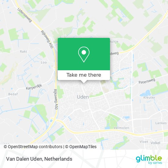 Van Dalen Uden map