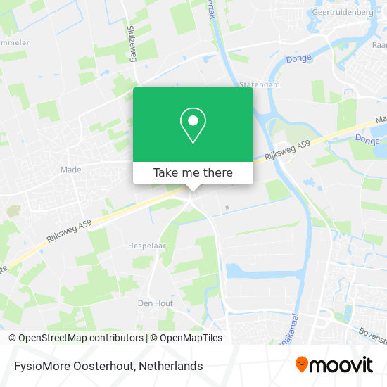 FysioMore Oosterhout Karte