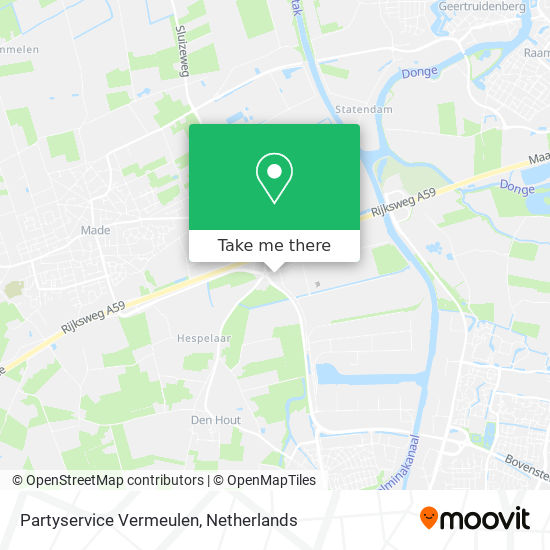 Partyservice Vermeulen map