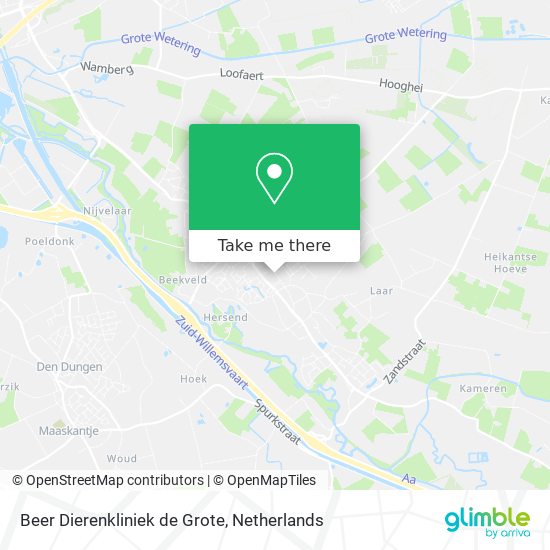 Beer Dierenkliniek de Grote map