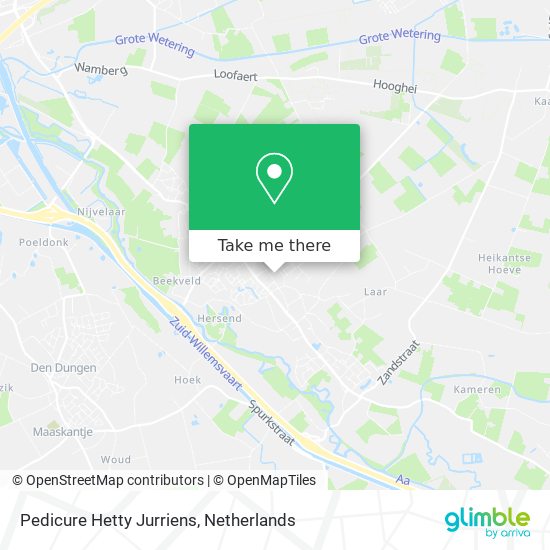 Pedicure Hetty Jurriens map