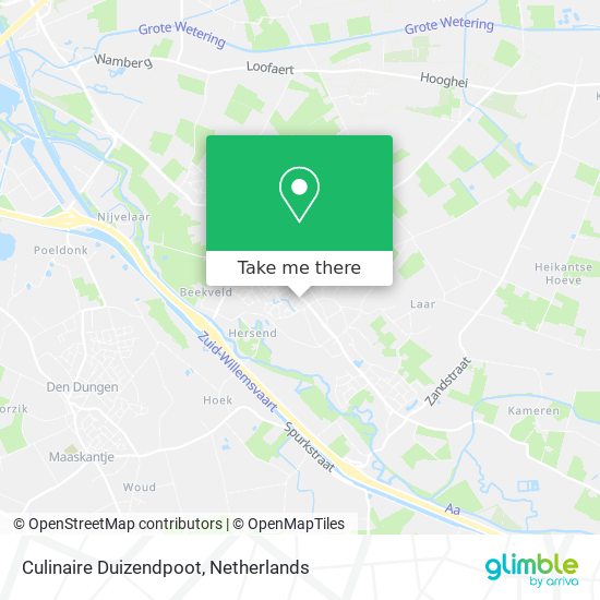 Culinaire Duizendpoot map