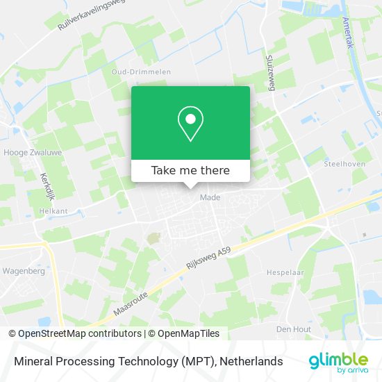 Mineral Processing Technology (MPT) map