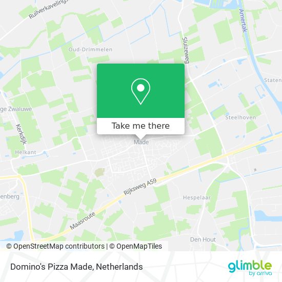 Domino's Pizza Made map