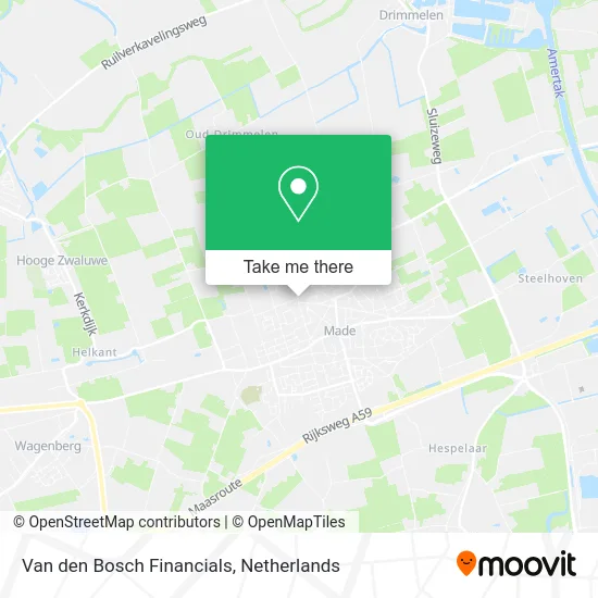 Van den Bosch Financials map