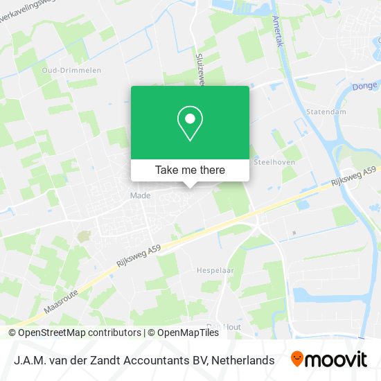 J.A.M. van der Zandt Accountants BV Karte