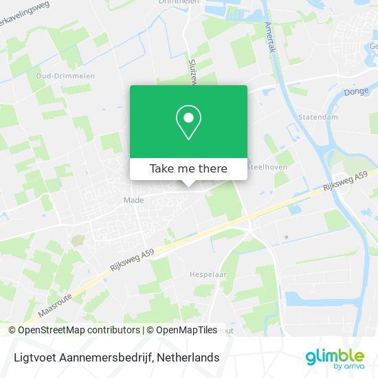 Ligtvoet Aannemersbedrijf map