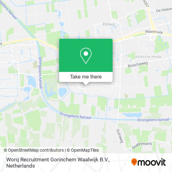 Worq Recruitment Gorinchem Waalwijk B.V. map