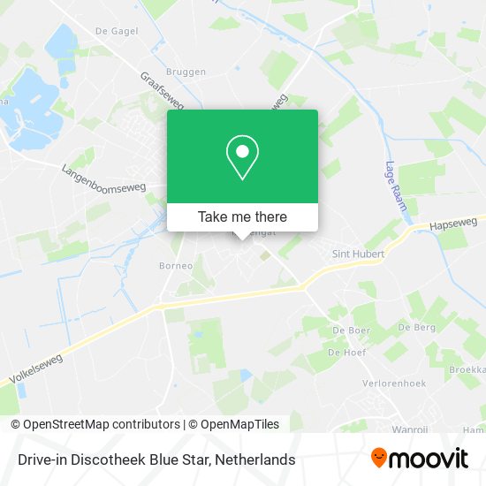 Drive-in Discotheek Blue Star map