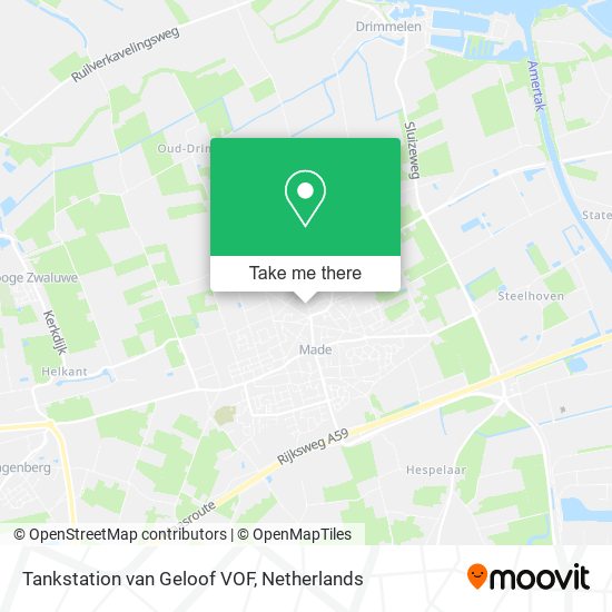 Tankstation van Geloof VOF Karte