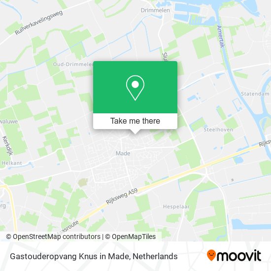 Gastouderopvang Knus in Made map