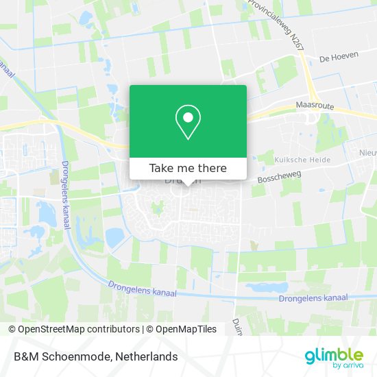 B&M Schoenmode map