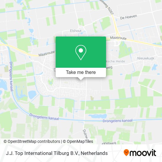 J.J. Top International Tilburg B.V. map