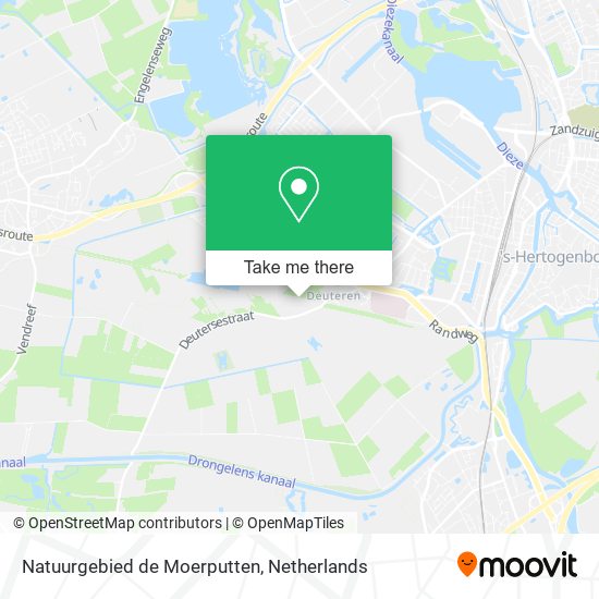 Natuurgebied de Moerputten map