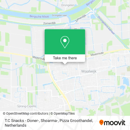 T.C Snacks - Doner-, Shoarma-, Pizza Groothandel map