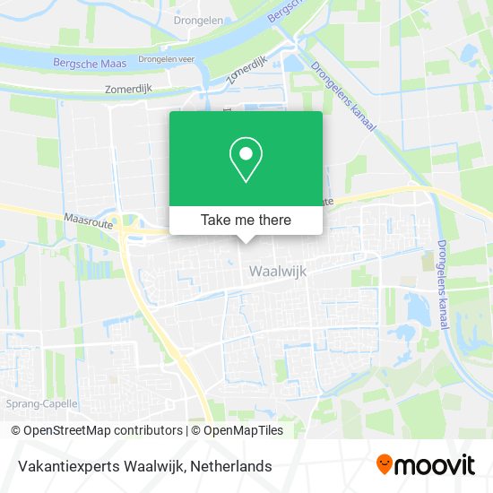 Vakantiexperts Waalwijk map