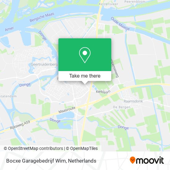 Bocxe Garagebedrijf Wim map