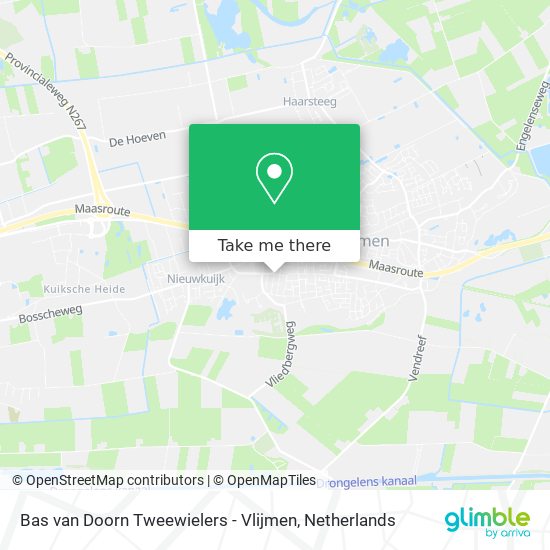 Bas van Doorn Tweewielers - Vlijmen Karte