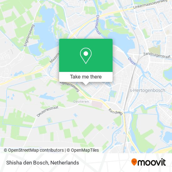 Shisha den Bosch map