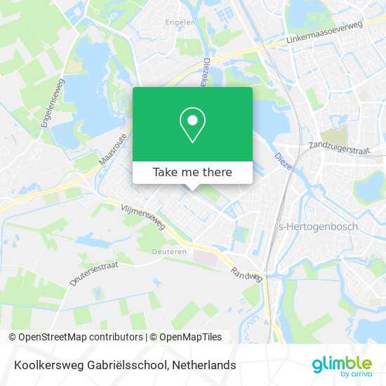 Koolkersweg Gabriëlsschool map