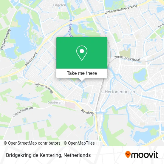 Bridgekring de Kentering map