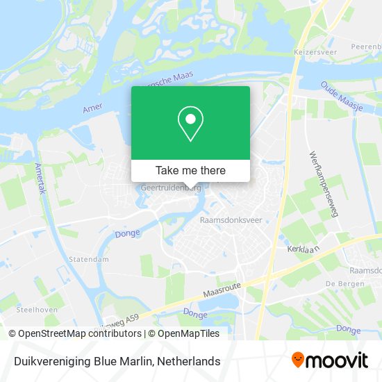 Duikvereniging Blue Marlin map