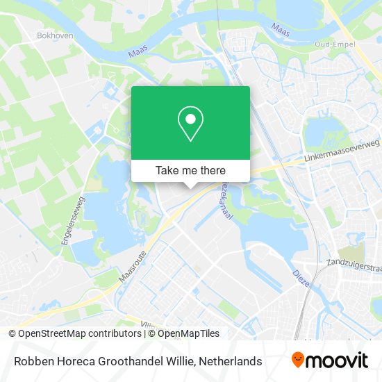 Robben Horeca Groothandel Willie map